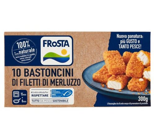 BASTONCINI DI FILETTI DI MERLUZZO FROSTA GR.300
