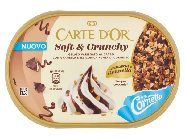 CARTE D'OR SOFT&CRUNCHY CORNETTO ALGIDA GR.373
