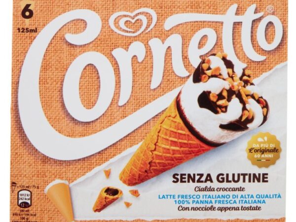 CORNETTO SENZA GLUTINE ALGIDA 6PZ