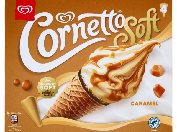 CORNETTO SOFT CARAMEL ALGIDA 4PZ