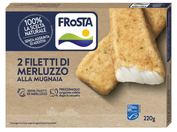 FILETTI DI MERLUZZO ALLA MUGNAIA FROSTA GR.220