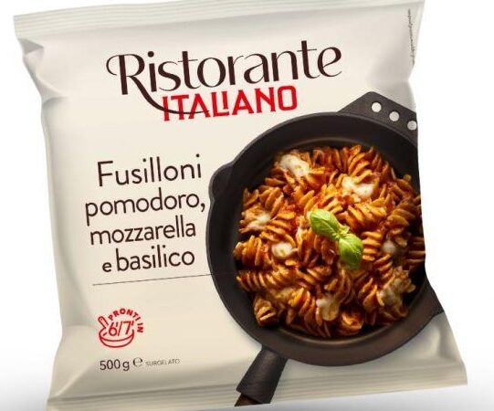 FUSILLONI POMODORO MOZZARELLA E BASILICO GELIT GR.500