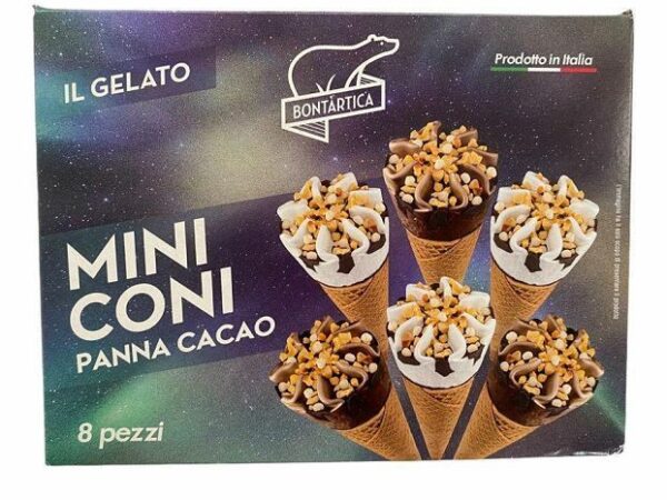 MINI CONI PANNA E CACAO BONTARTICA 8PZ