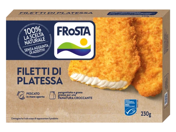 FILETTI DI PLATESSA IMPANATA FROSTA GR.230