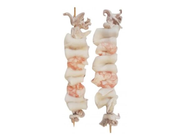 SPIEDINI GAMBERI E CALAMARI