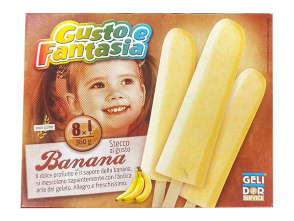 STECCO BANANA GUSTO E FANTASIA 8PZ