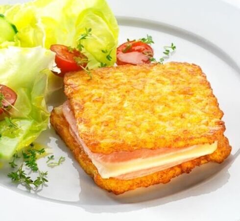 TOAST DI PATATE FORMAGGIO E PROSCIUTTO