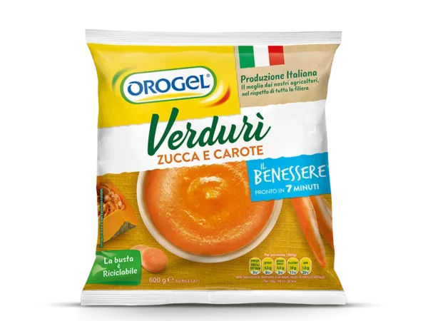 VERDURI' ZUCCA E CAROTE OROGEL GR.600